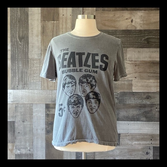 Men’s The Beatles t-shirt large bubble gum pop rock and roll 60s music concert - Picture 1 of 10